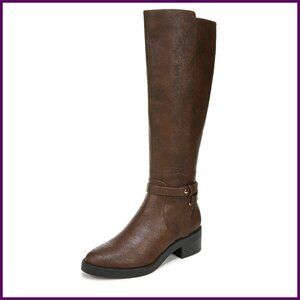 Moto-Inspired Wide Calf Boots with Comfort System, 15" Height
